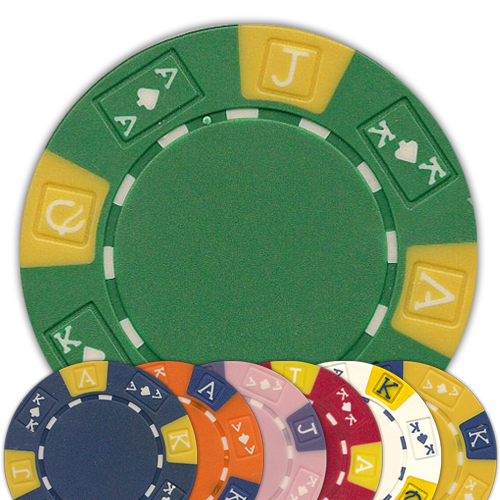 Clearance 3 Tone Ace King design 11.5 gram poker chips Set of