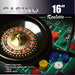 16 Inch roulette wheel set with 120 poker chips
