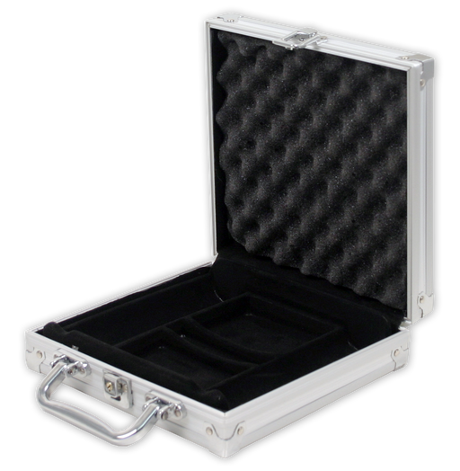 100 chip capacity aluminum poker chips case