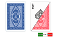 Ruote by DA VINCI Italian plastic playing cards - Bridge size normal index