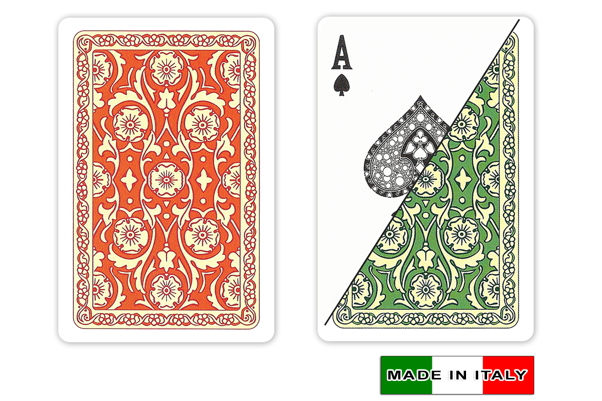 Da Vinci Venezia 100% Plastic Claying Cards, Made in Italy w/Hardshell case  & Cut Cards - 2 decks