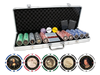 DA VINCI Masterworks poker chips set with aluminum case and playing cards - 500 Chips