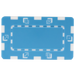 European style rectangular poker chips plaques - Light Blue 32 gram chips