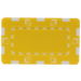 European style rectangular poker chips plaques - Yellow 32 gram chips