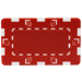 European style rectangular poker chips plaques - Red 32 gram chips