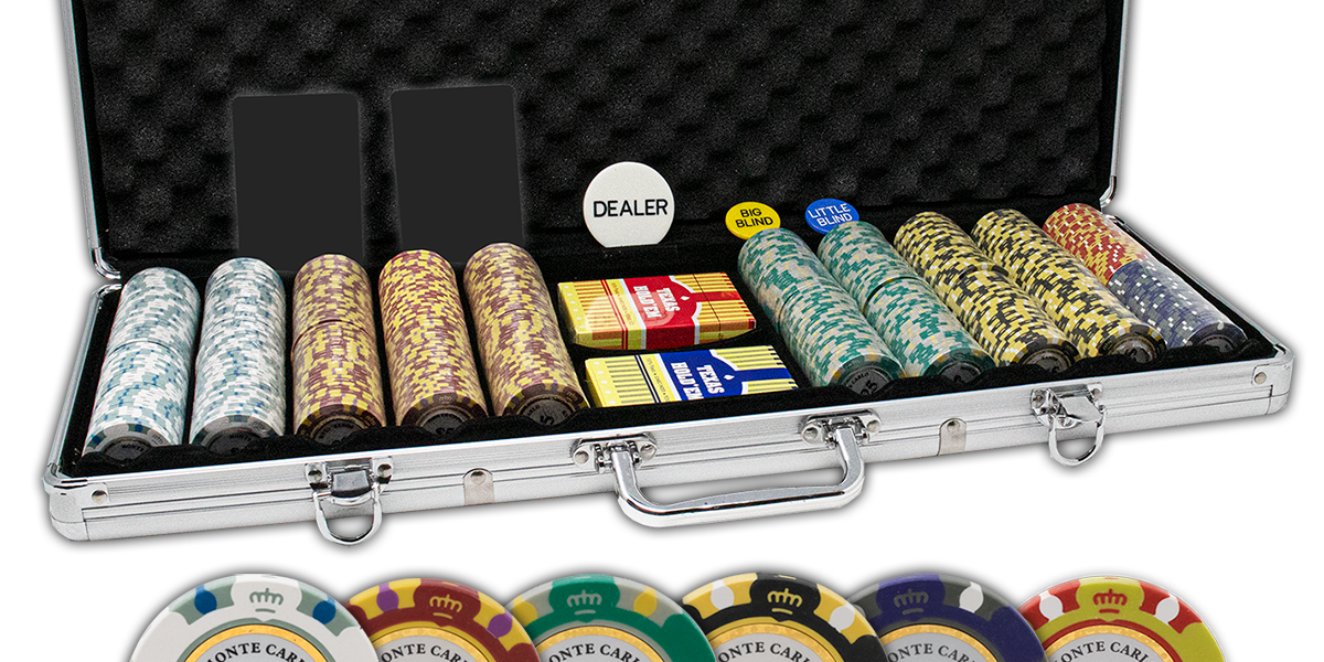 13.5g 500pc Casino Royale Clay Poker Chip Set - Gamblers Bargain Den