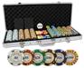 Monte Carlo 14 gram clay poker chips set in aluminum case - 500 chips