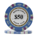 Monte Carlo poker club clay 14 gram poker chips - Teal