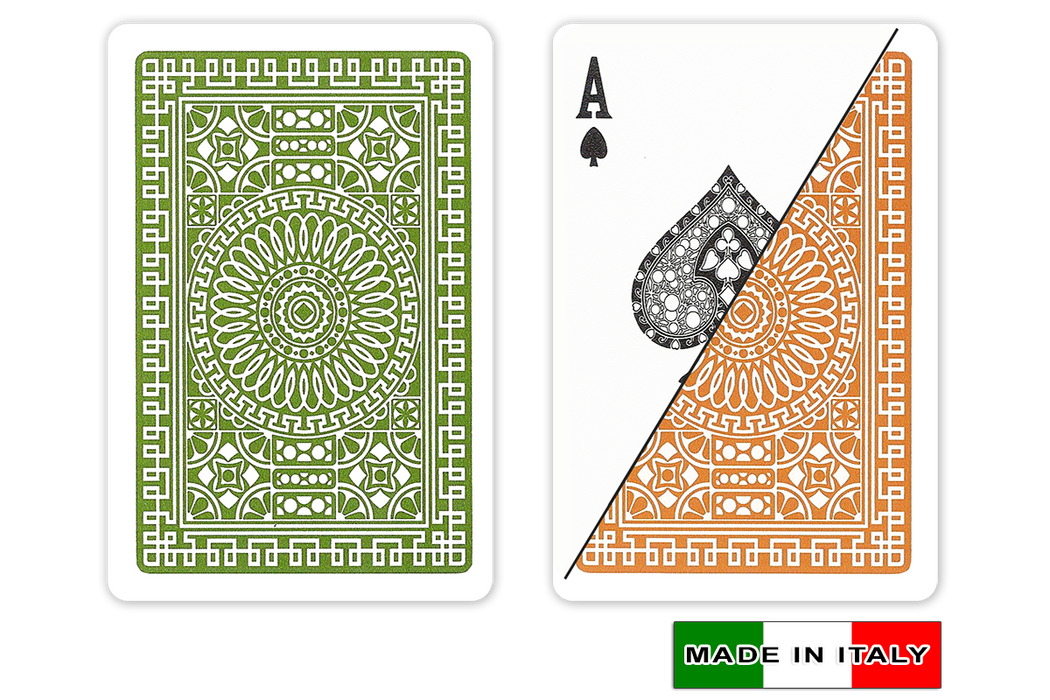 Italian plastic playing cards by DA VINCI - Palermo design in Bridge size and normal index