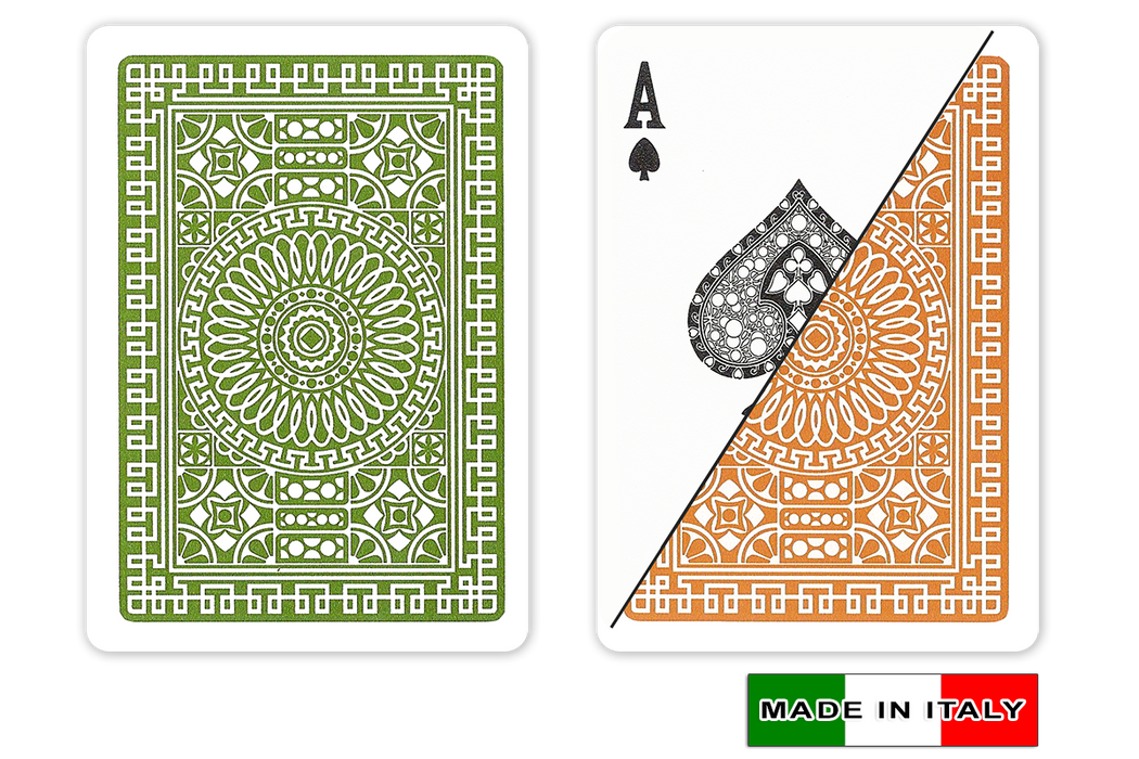 Italian plastic playing cards by DA VINCI - Palermo design in poker size and normal index