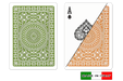 Italian plastic playing cards by DA VINCI - Palermo design in poker size and normal index