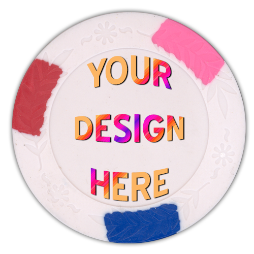 quad color full color poker chips - customized by you
