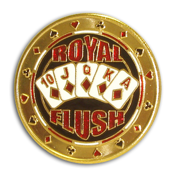 Royal flush Hand painted poker card cover