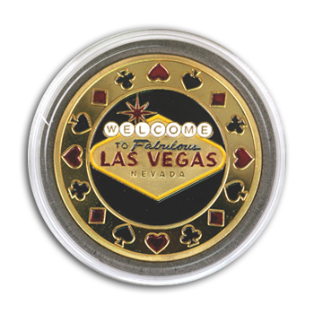 Las vegas Hand painted poker card cover